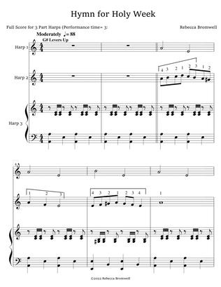 "Hymn for Holy Week" - Score Only