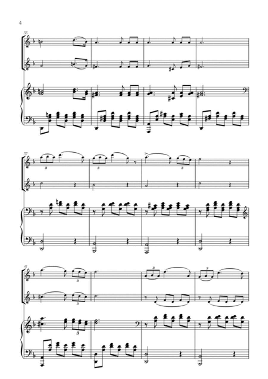 F. Schubert - Serenade (Ständchen) (D 889) (for Flute, Violin and Piano) Flute scores gallery preview page 4