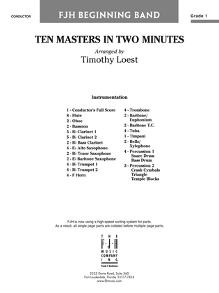 Ten Masters in Two Minutes: Score
