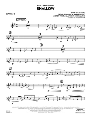 Book cover for Shallow (from A Star Is Born) (arr. Paul Murtha) - Bb Clarinet 2