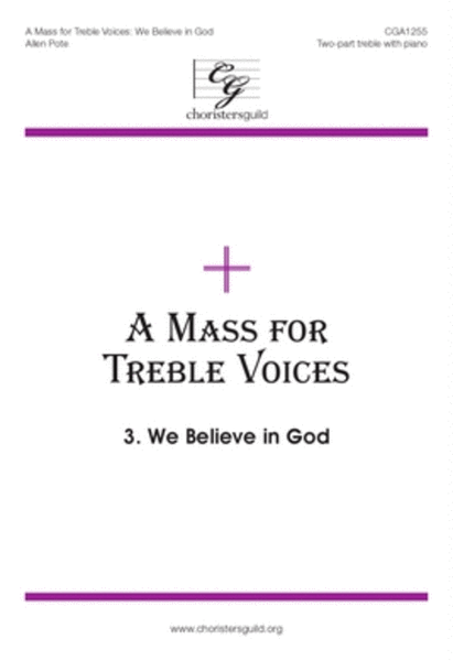 A Mass for Treble Voices: We Believe in God image number null