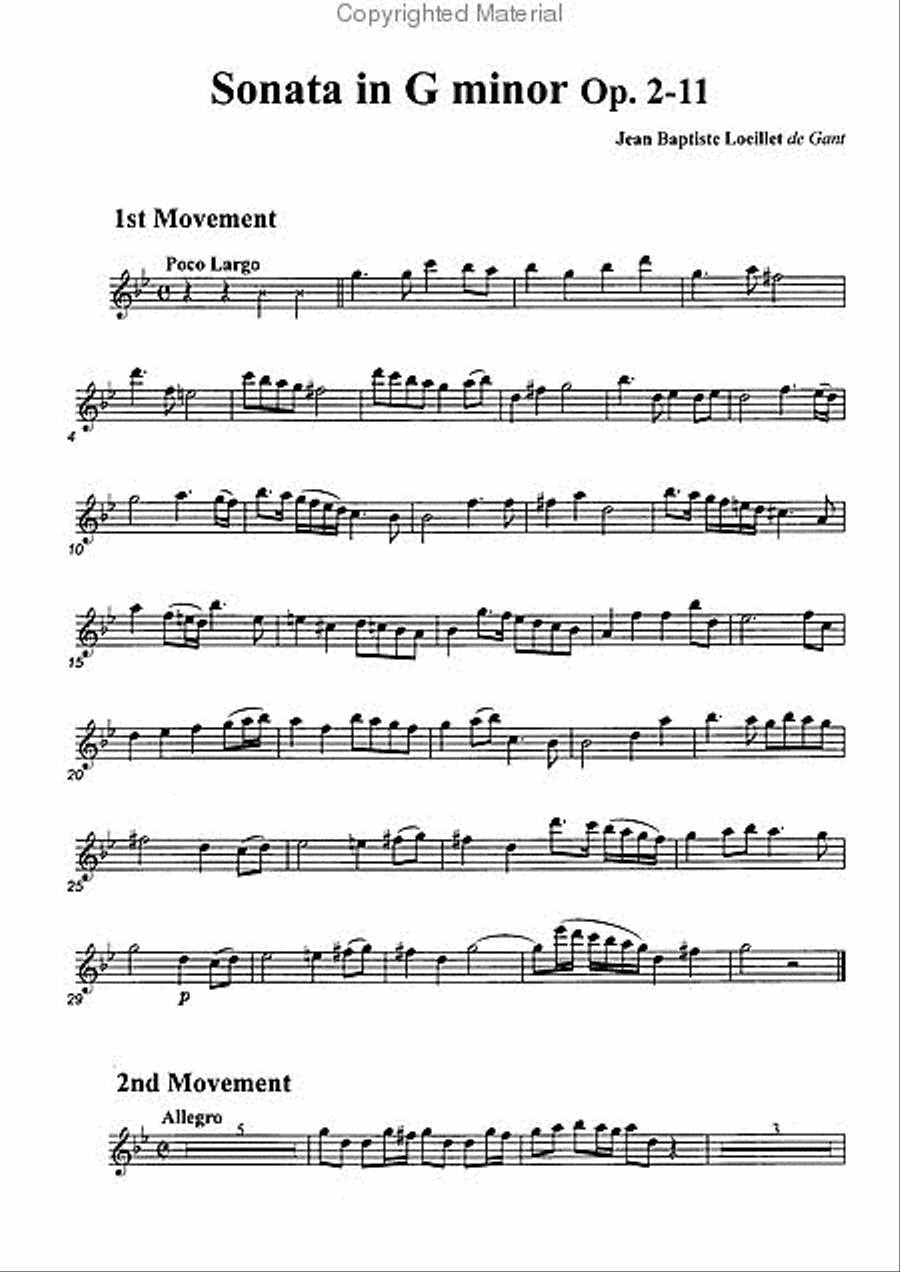 Sonata in G minor, Op. 2-11