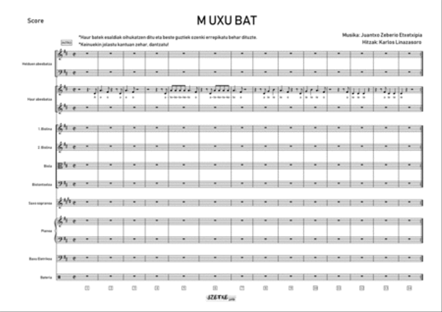 MUXU BAT (Score) String Orchestra scores gallery preview page 4