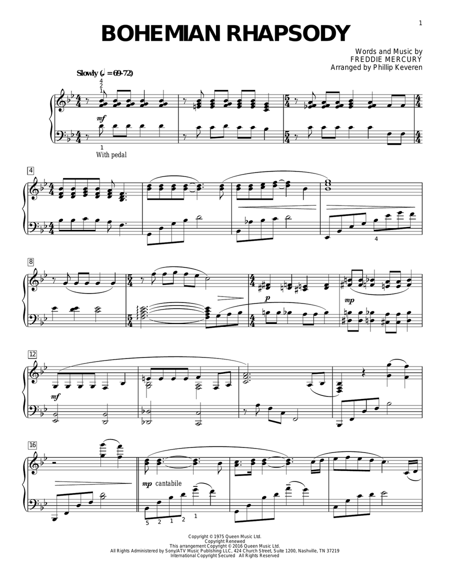 Simply piano bohemian rhapsody on sale