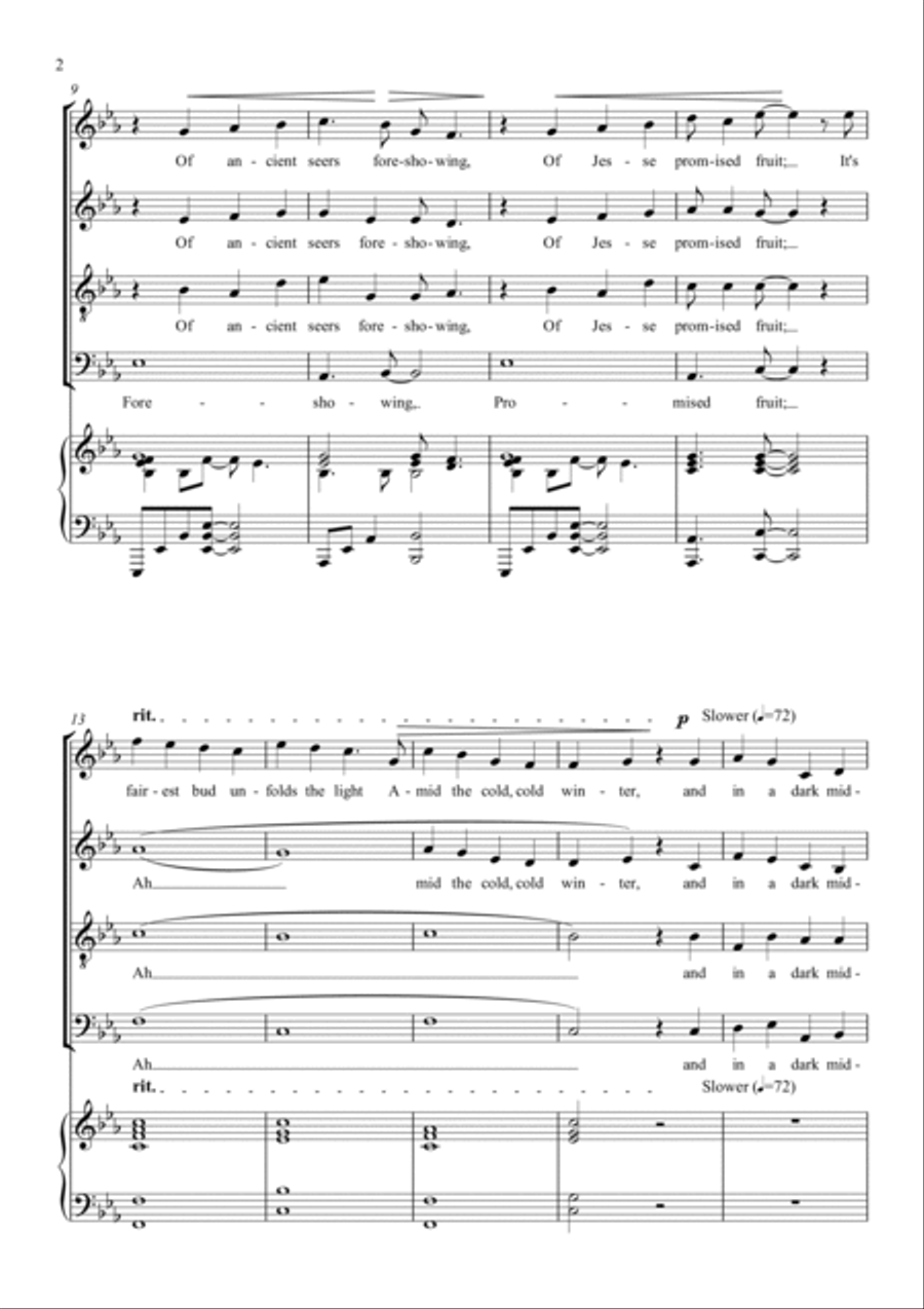 A Spotless Rose A Spotless Rose 4-Part scores gallery preview page 2