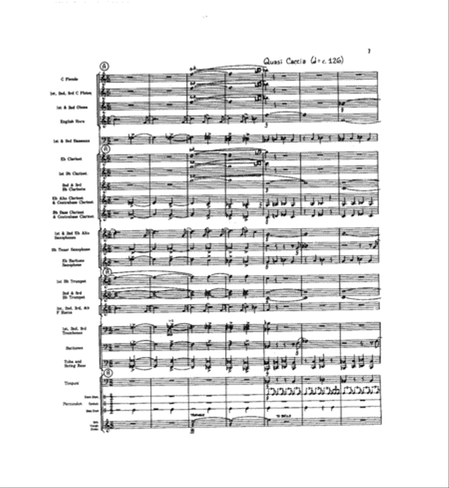 Caccia and Chorale Concert Band scores gallery preview page 6