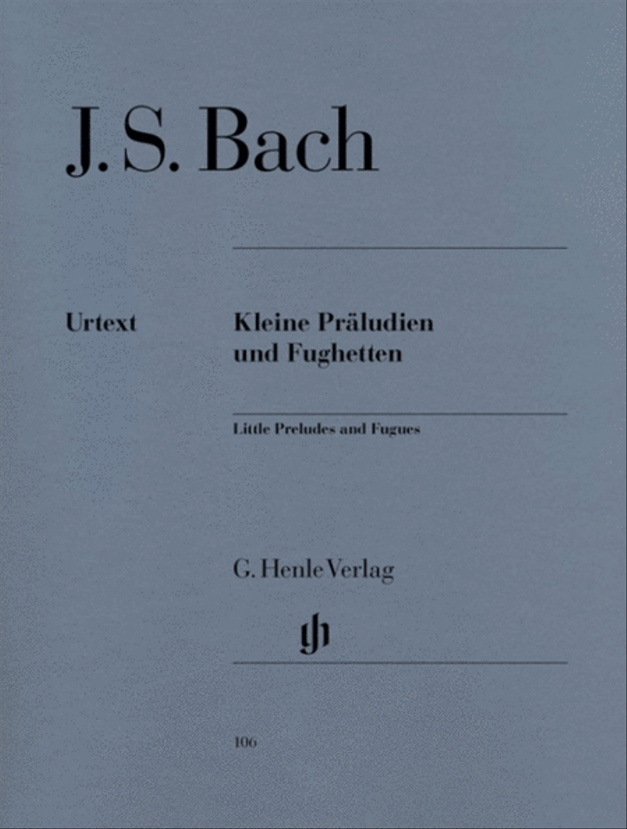 Bach - Small Preludes And Fugues Urtext Piano Solo scores gallery preview page 1
