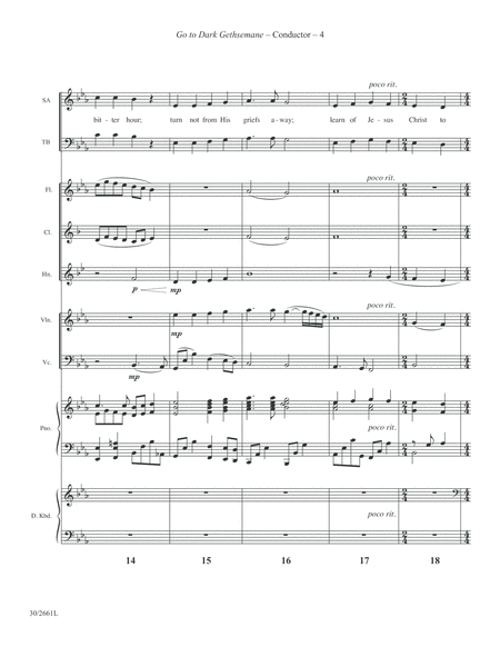 In Calvary's Shadow: A Tenebrae Service - Instrumental Score and Parts - Digital