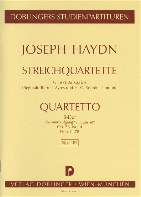Streichquartett B-Dur op. 76/4