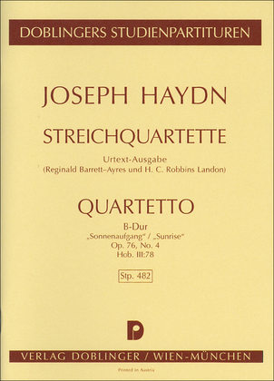 Streichquartett B-Dur op. 76 / 4