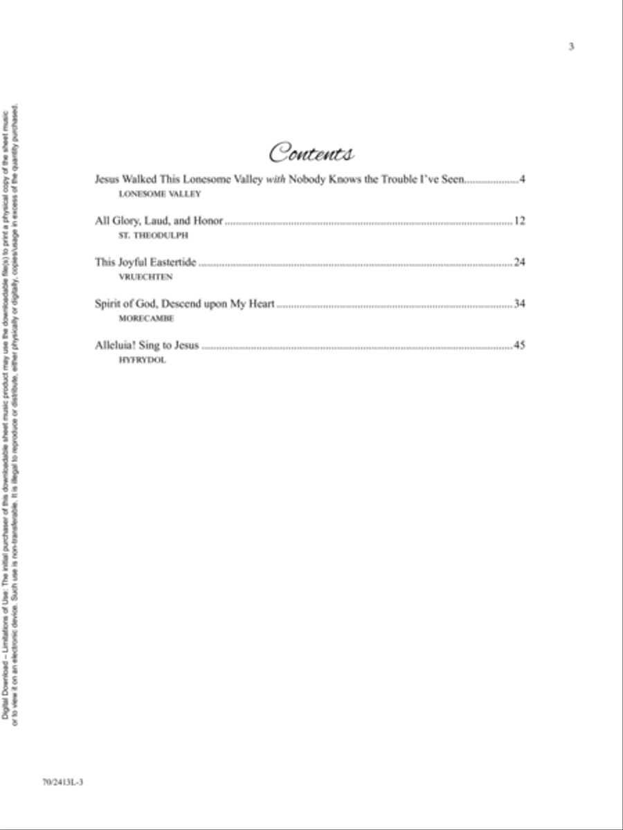 From Lent to Ascension From Lent to Ascension Organ scores gallery preview page 3