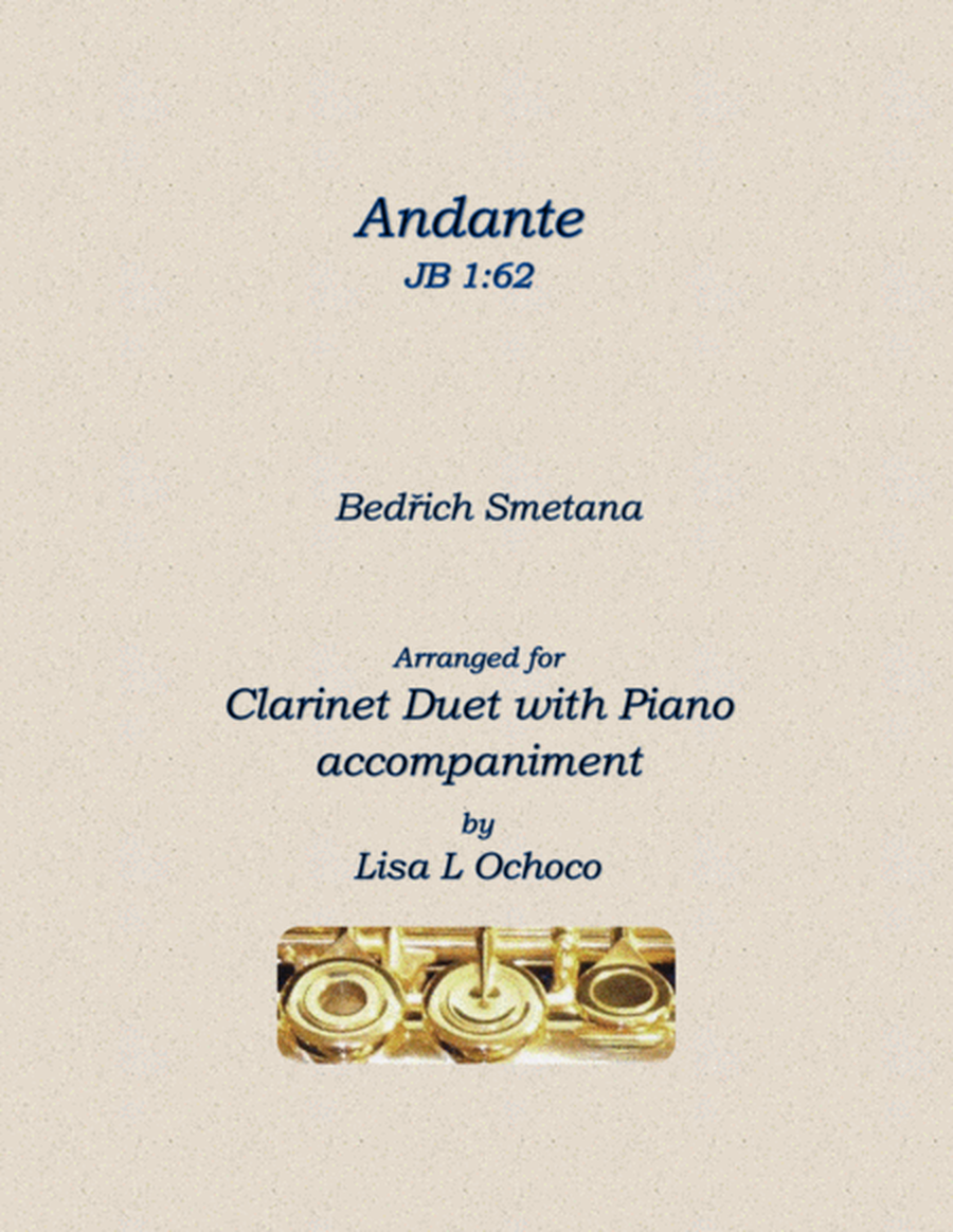 Andante JB 1:62 for Clarinet Duet and Piano image number null