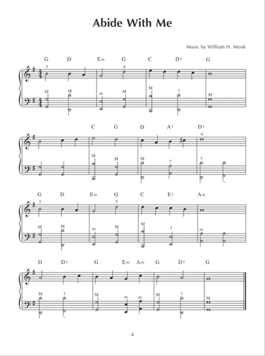 Favorite Hymns and Gospel Songs for Accordion-Complete with fingering, left-hand notation and chord symbols