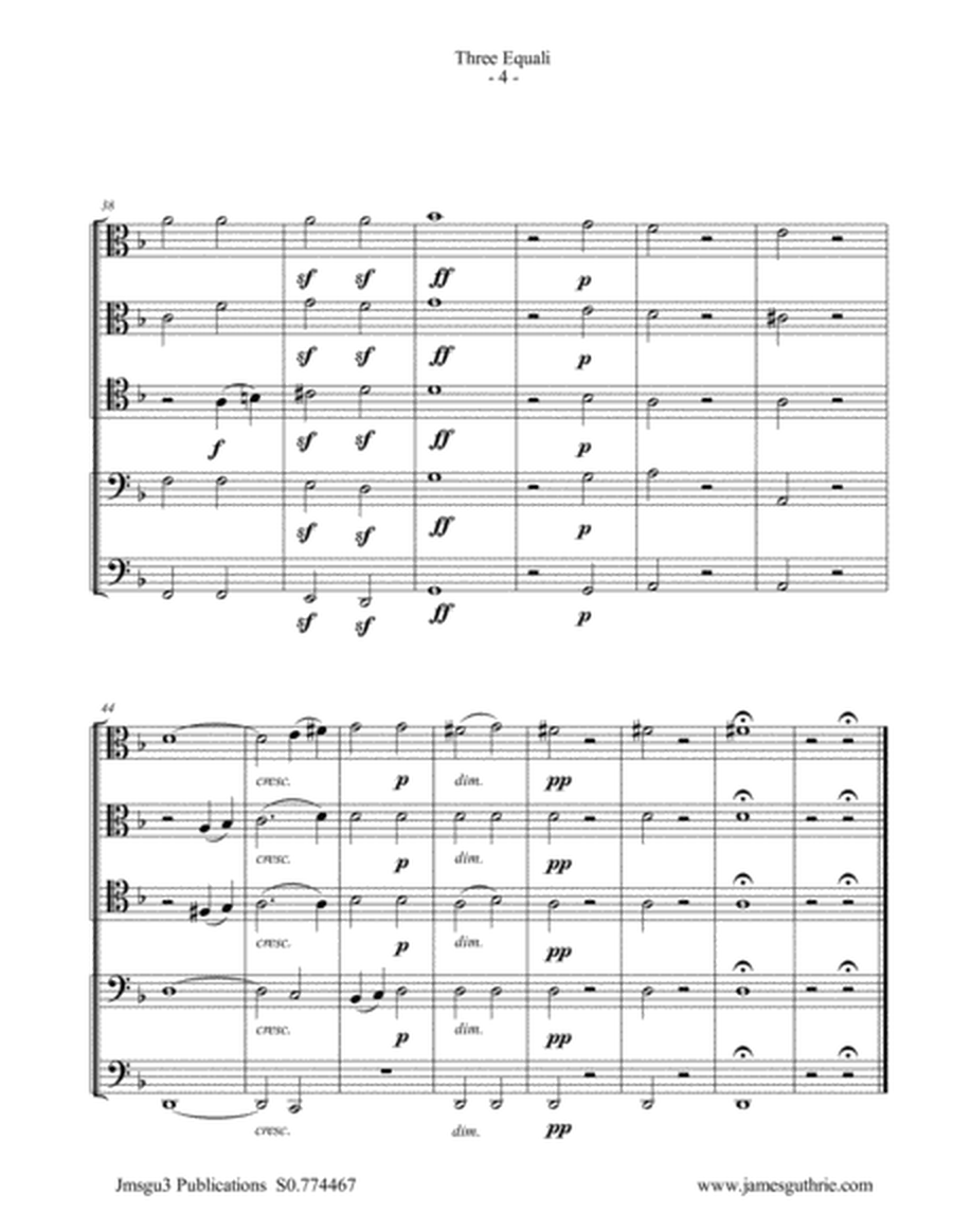Beethoven: Three Equali WoO 30 for Trombone Choir image number null
