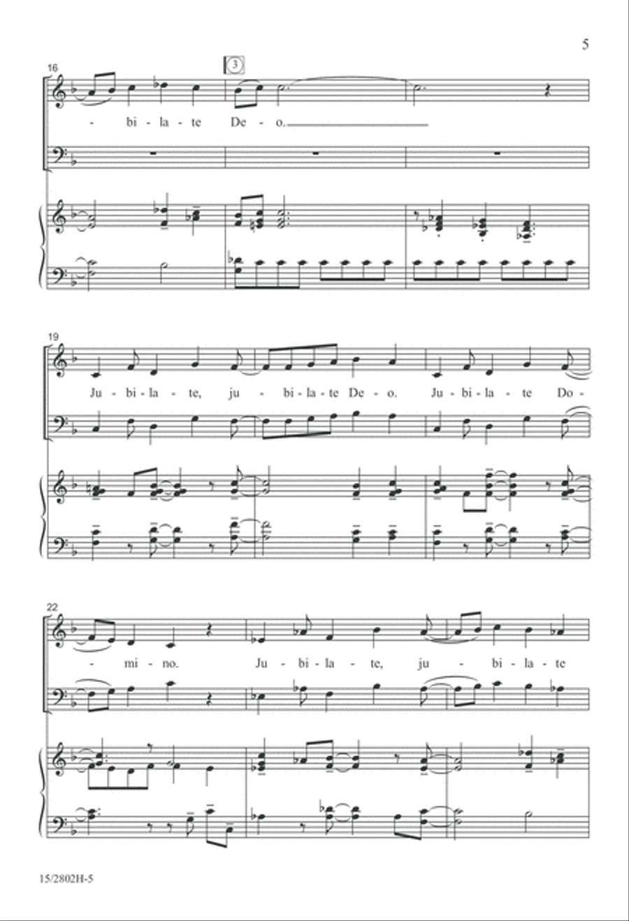 Festival Jubilate Festival Jubilate 4-Part scores gallery preview page 6
