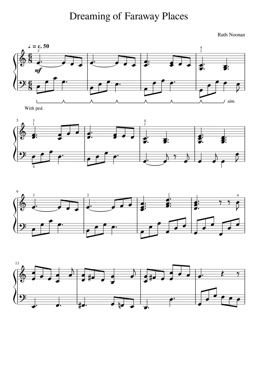Dreaming of Faraway Places Piano Method scores gallery preview page 1