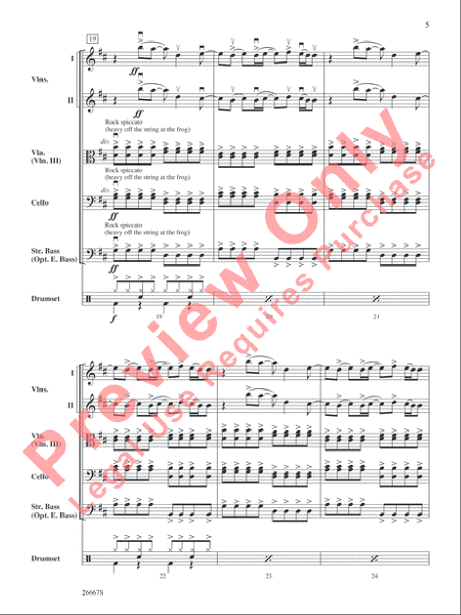 Boulevard of Broken Dreams String Orchestra scores gallery preview page 6