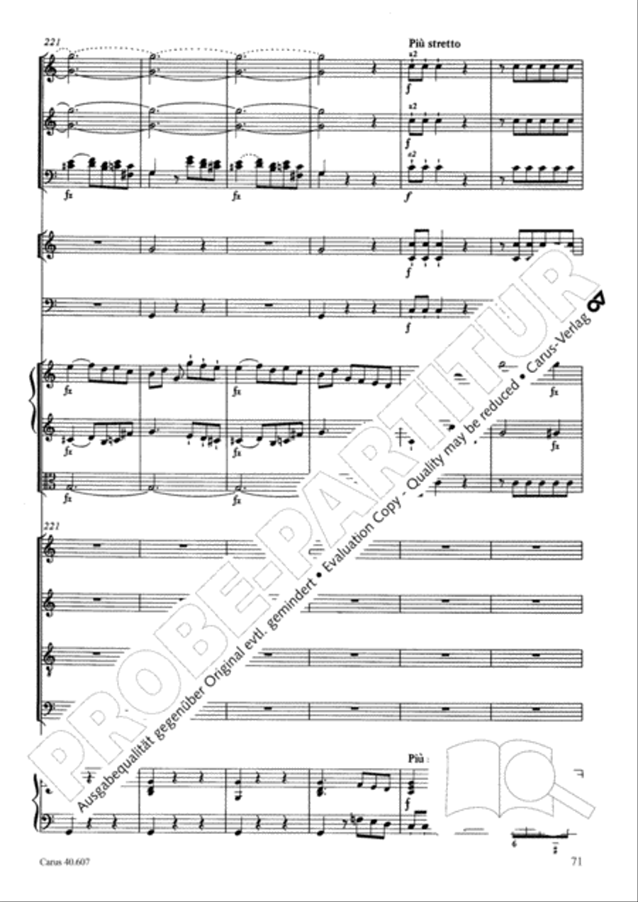 Mass in time of war (Missa in tempore belli) 4-Part scores gallery preview page 81