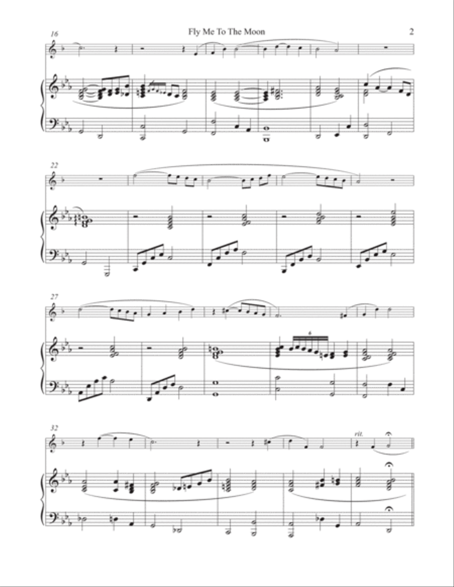 Fly Me To The Moon (in Other Words) Tenor Saxophone scores gallery preview page 5