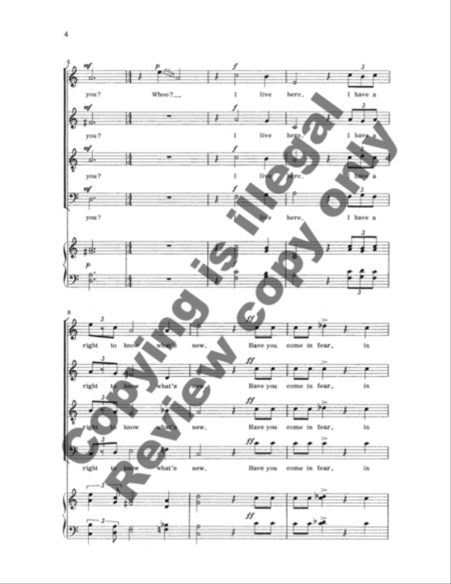 Nativity Madrigals Nativity Madrigals 4-Part scores gallery preview page 8