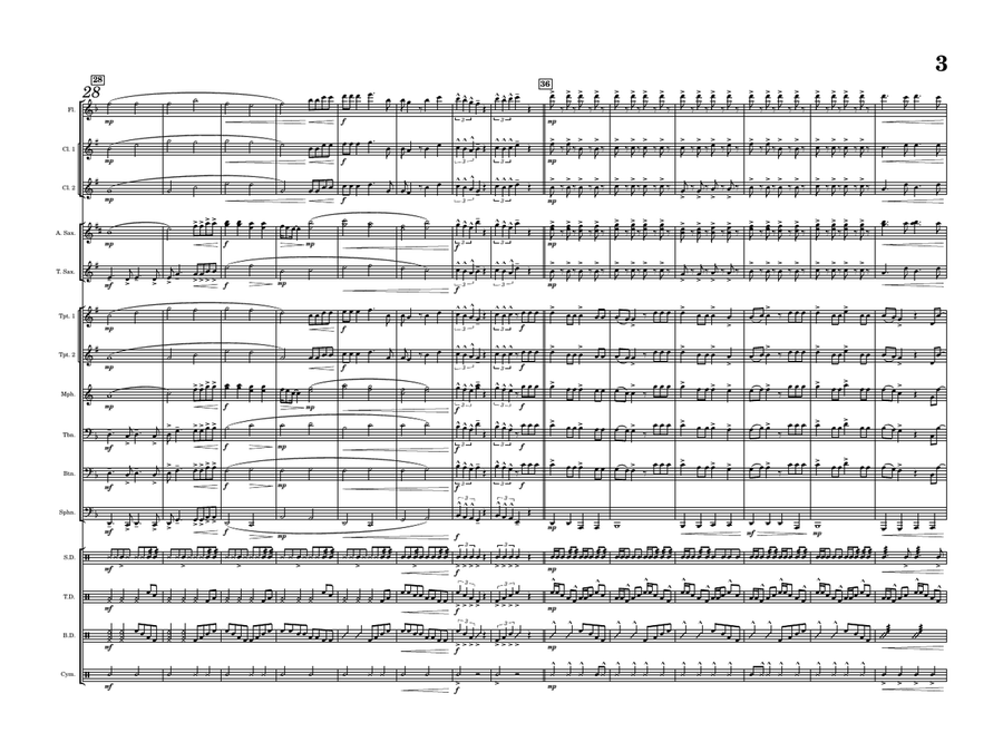Waiting For Love Marching Band scores gallery preview page 3