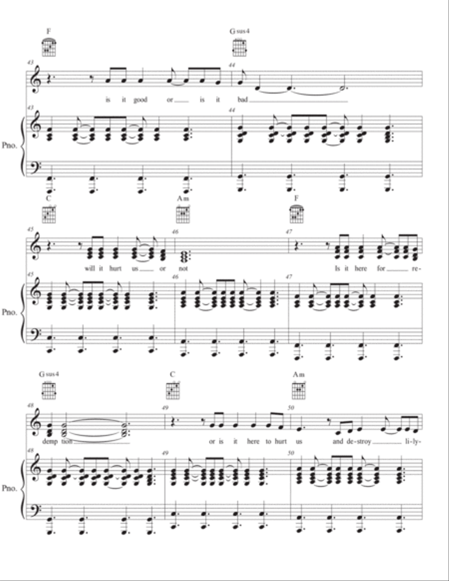 LilYpas entrance Piano, Vocal, Guitar scores gallery preview page 5