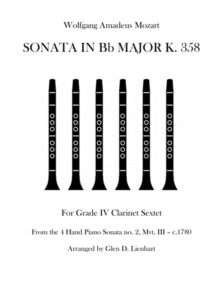 Sonata in Bb Major K 358 image number null