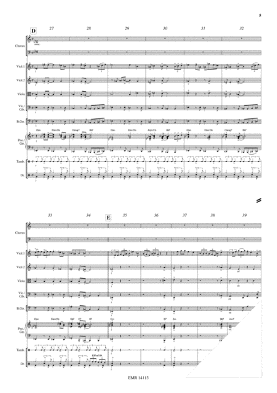 Ox And Donkey Blues Choir scores gallery preview page 6