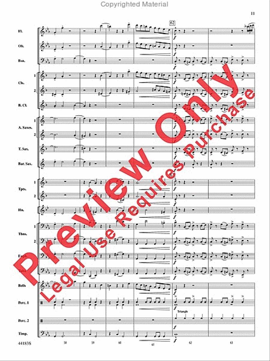 Cobra Dance Concert Band scores gallery preview page 12
