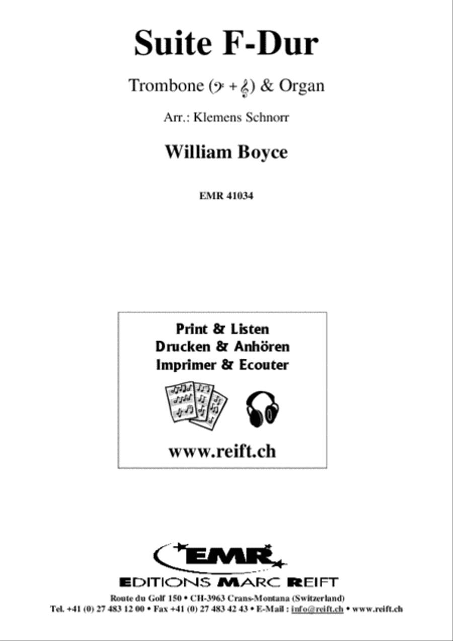 Suite F-Dur Trombone scores gallery preview page 2