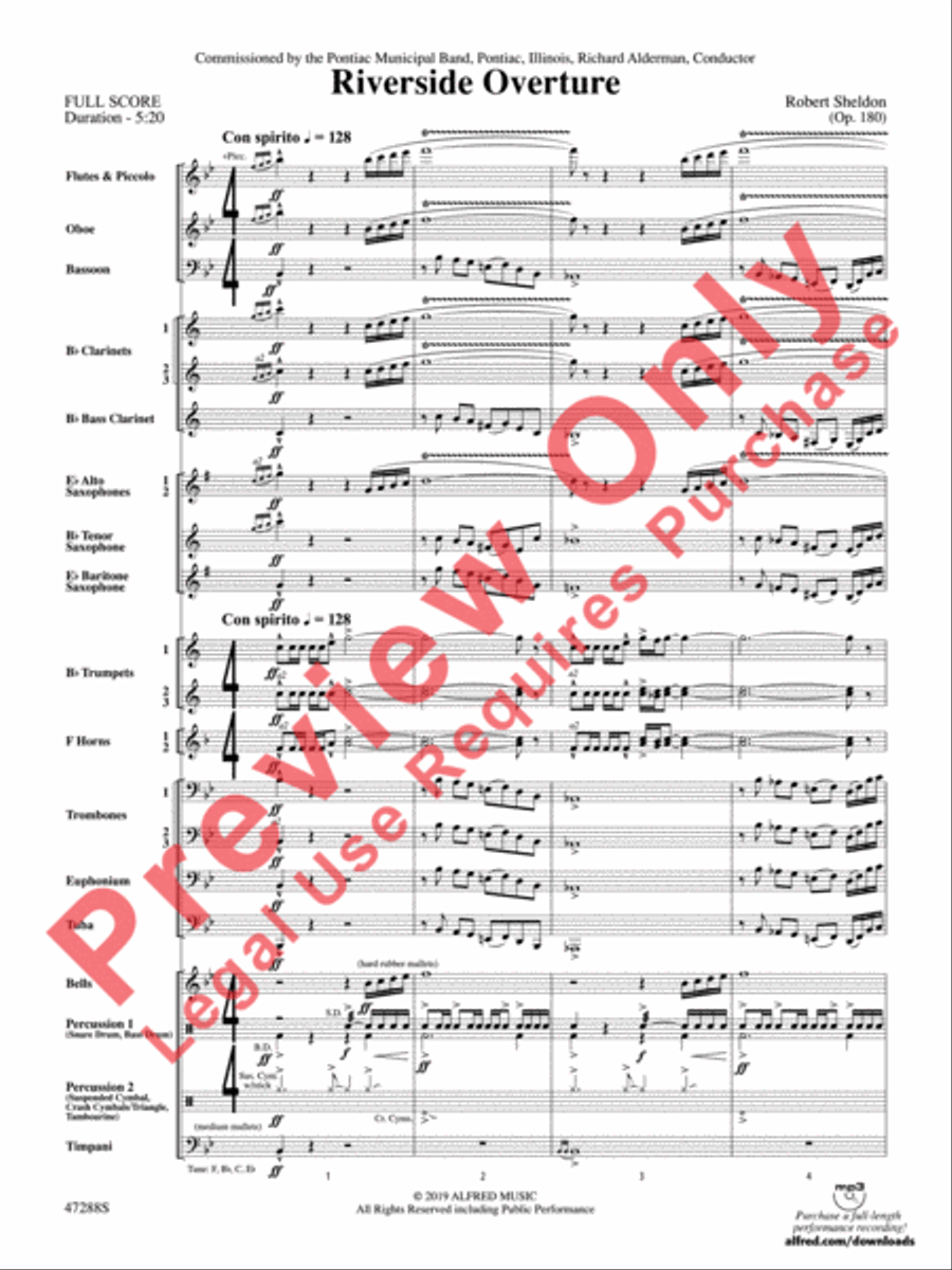 Riverside Overture Concert Band scores gallery preview page 4