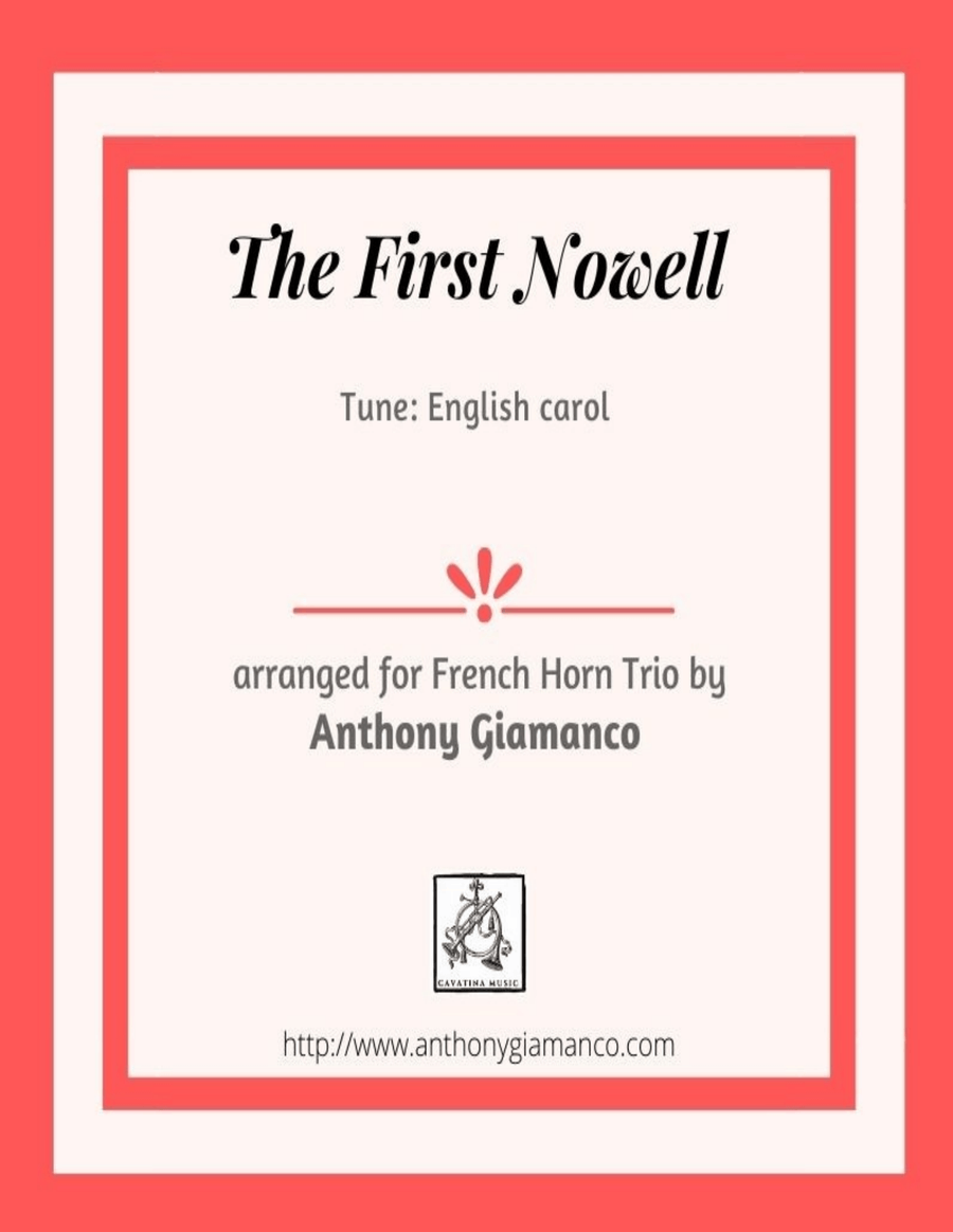 The First Nowell (French horn trio) Brass Trio scores gallery preview page 1