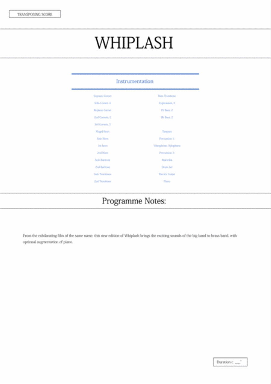 Overture Brass Band scores gallery preview page 3
