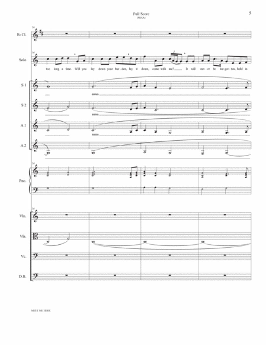 Meet Me Here SSA scores gallery preview page 5