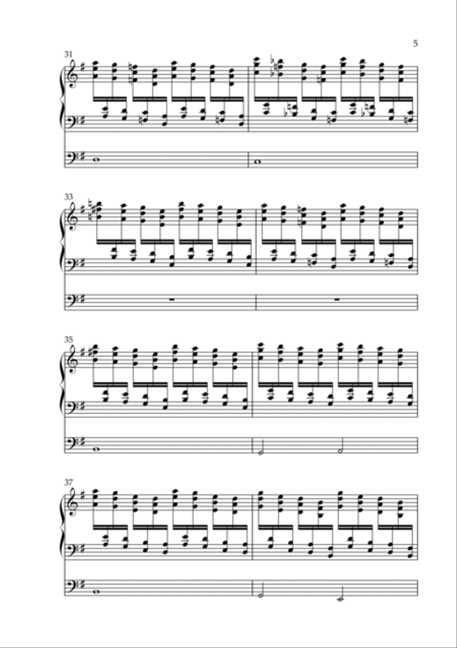 Carillon on Morning Star, Op. 206 (Organ Solo) by Vidas Pinkevicius Organ Solo scores gallery preview page 5