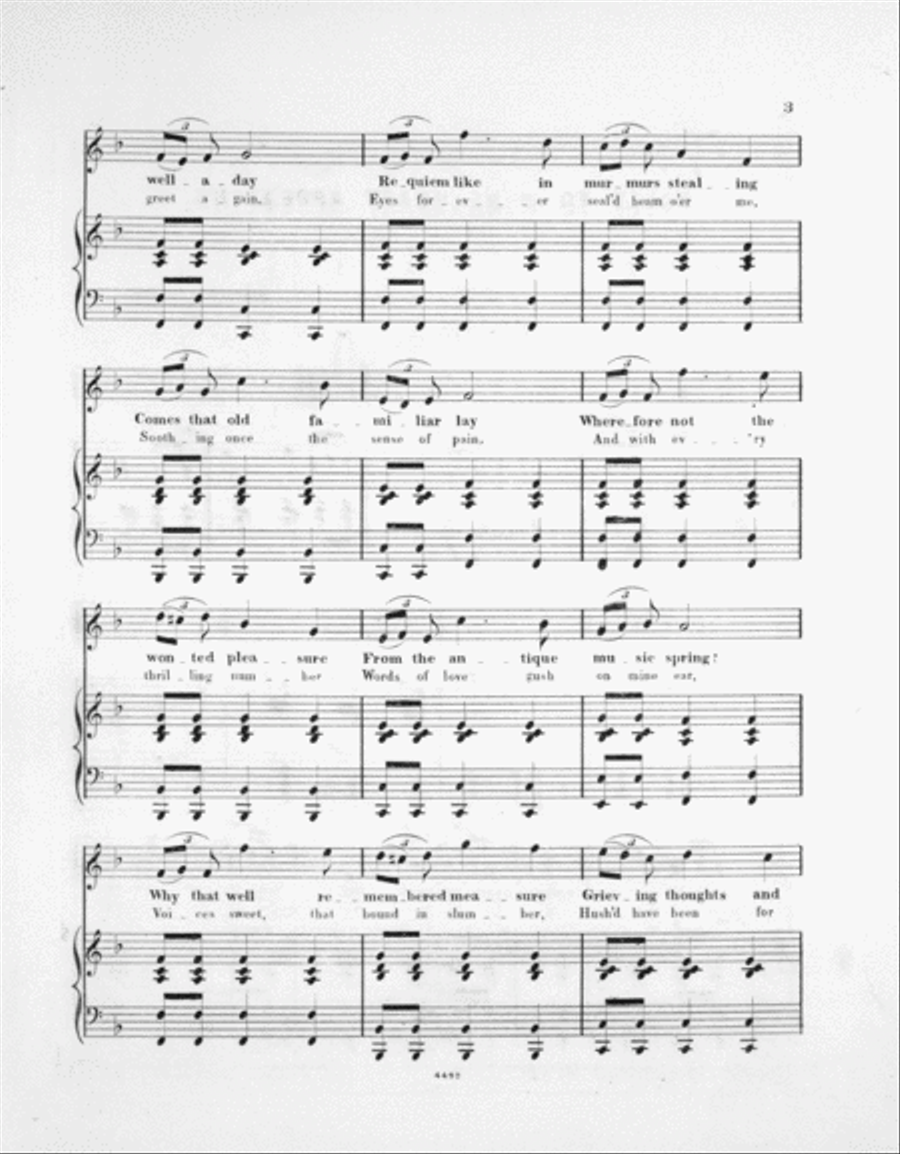 Sadly to Mine Heart Appealing. Song Voice scores gallery preview page 3