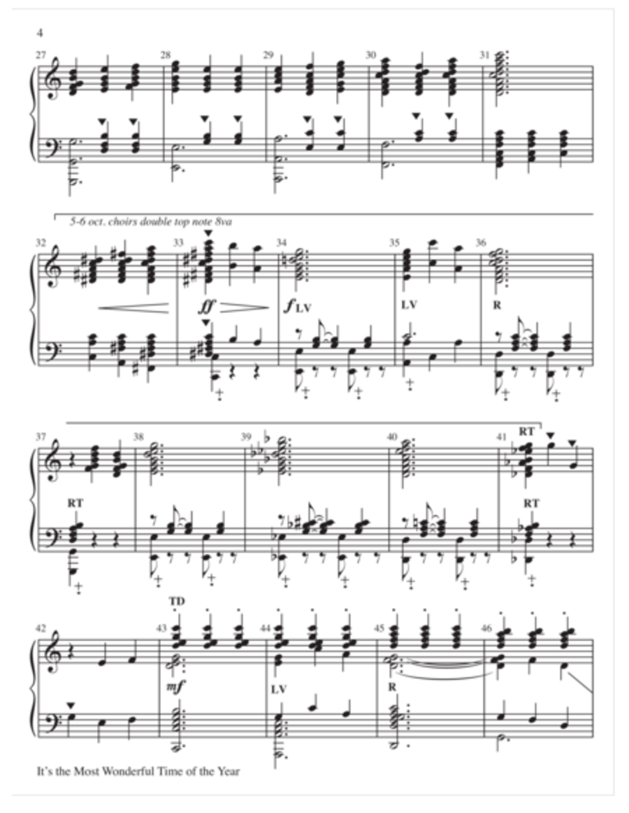 It's the Most Wonderful Time of the Year 5-Octaves scores gallery preview page 4