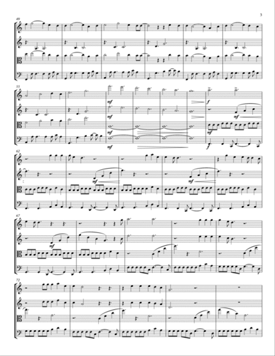 Luna Luna String Quartet scores gallery preview page 3