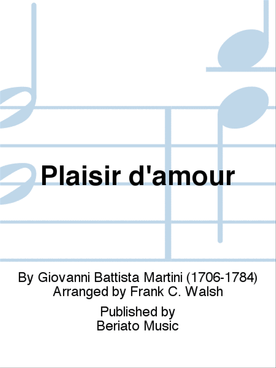 Plaisir d'amour Voice scores gallery preview page 1