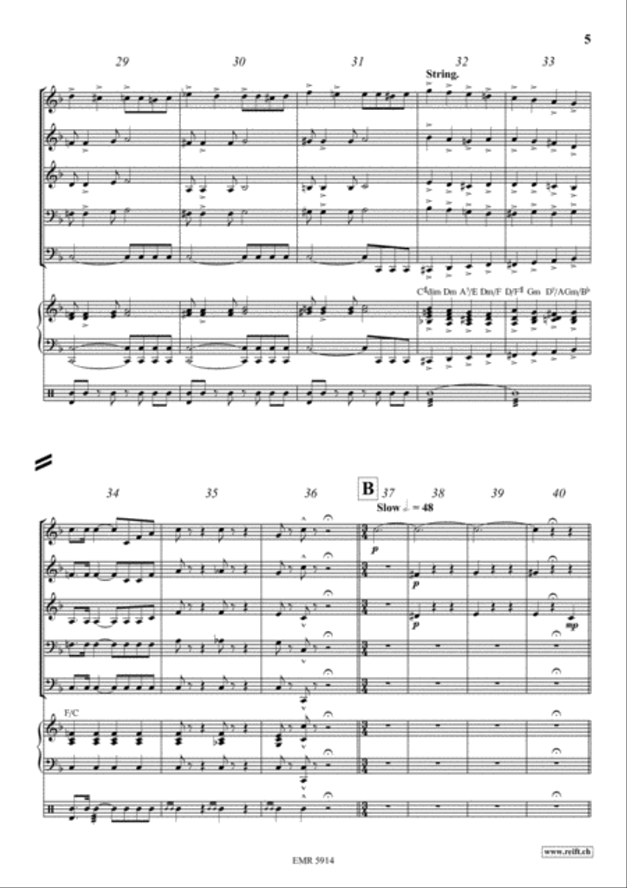 Rosen Aus Dem Suden Brass Band scores gallery preview page 5