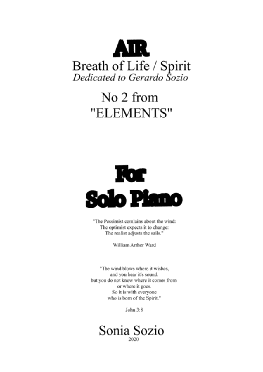 AIR: Breath of Life/Spirit - No.2 from 