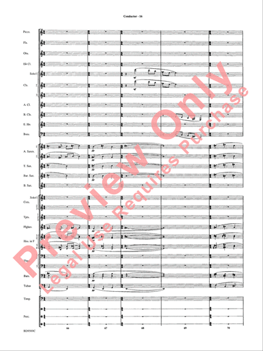 Jericho Concert Band scores gallery preview page 21