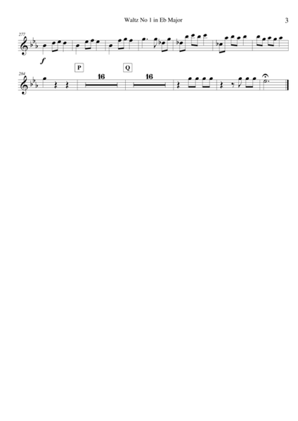 Chopin's Waltz No 1 in Eb Major 'Grande Valse Brillante' - Parts Only image number null