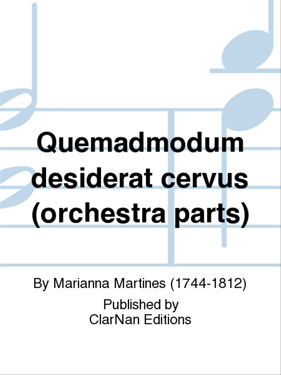 Quemadmodum desiderat cervus (orchestra parts) 4-Part scores gallery preview page 1