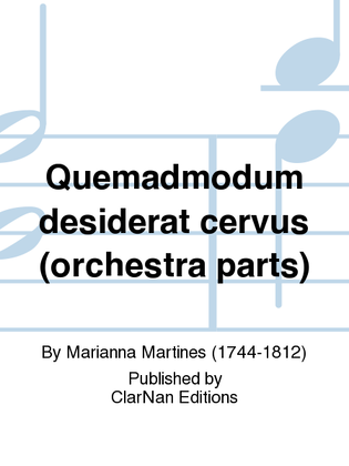 Quemadmodum desiderat cervus (orchestra parts)