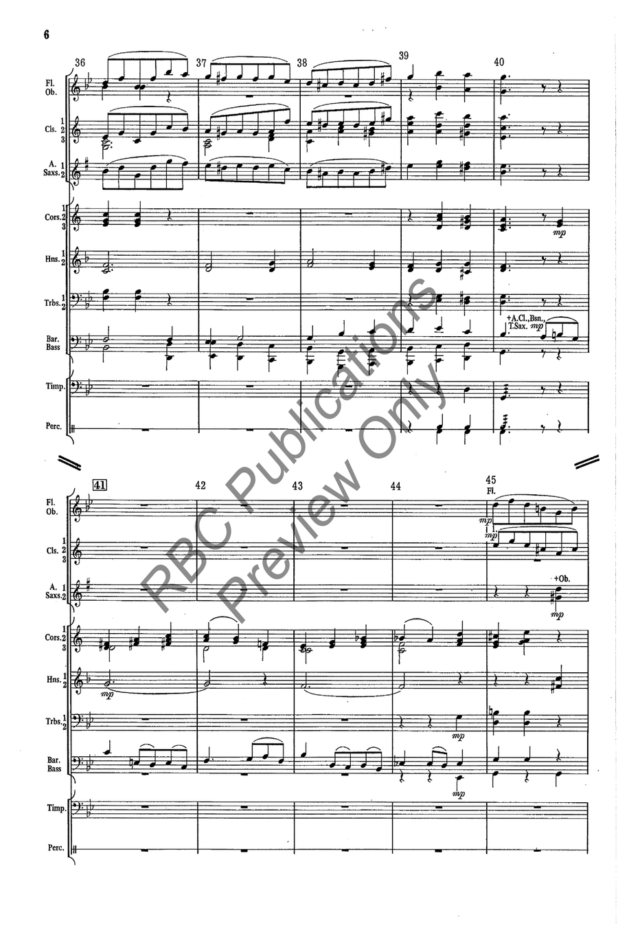 Quartett Concert Band scores gallery preview page 7