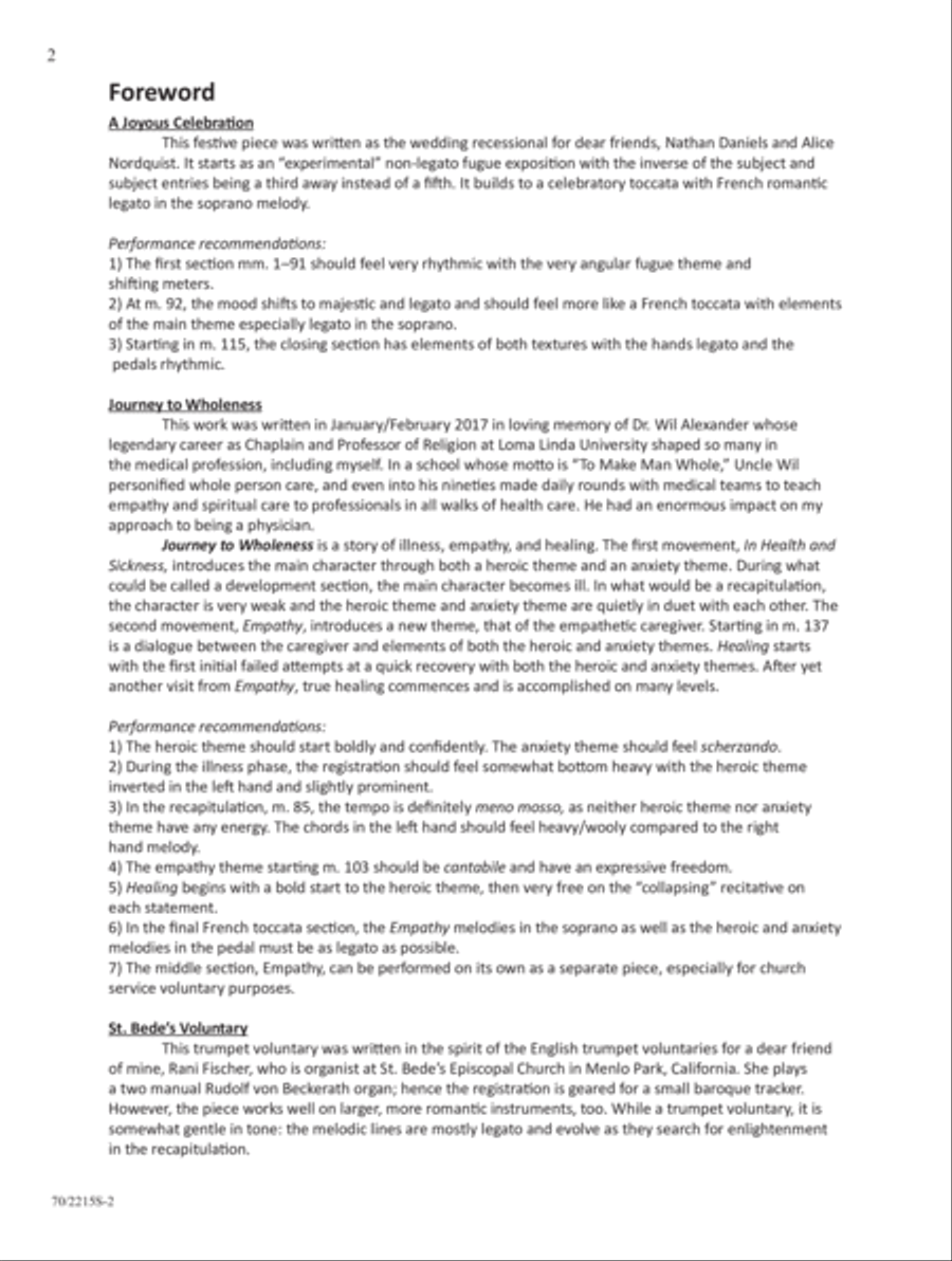 Journey to Wholeness Journey to Wholeness Organ Solo scores gallery preview page 2