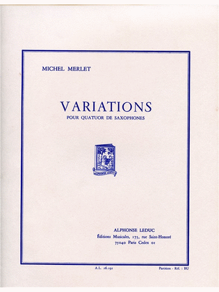 Variations Op.32 (saxophones 4)