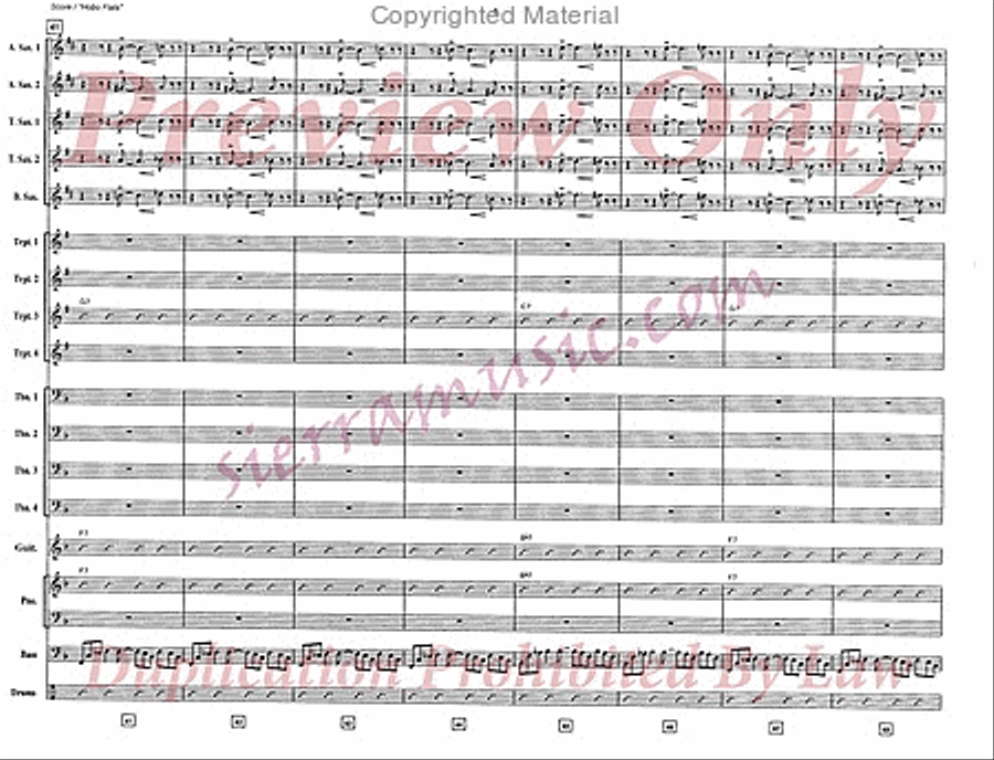 Hobo Flats Big Band scores gallery preview page 7