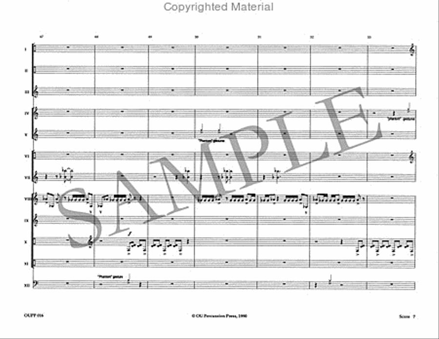 The Phantom Dances Percussion Ensemble scores gallery preview page 8